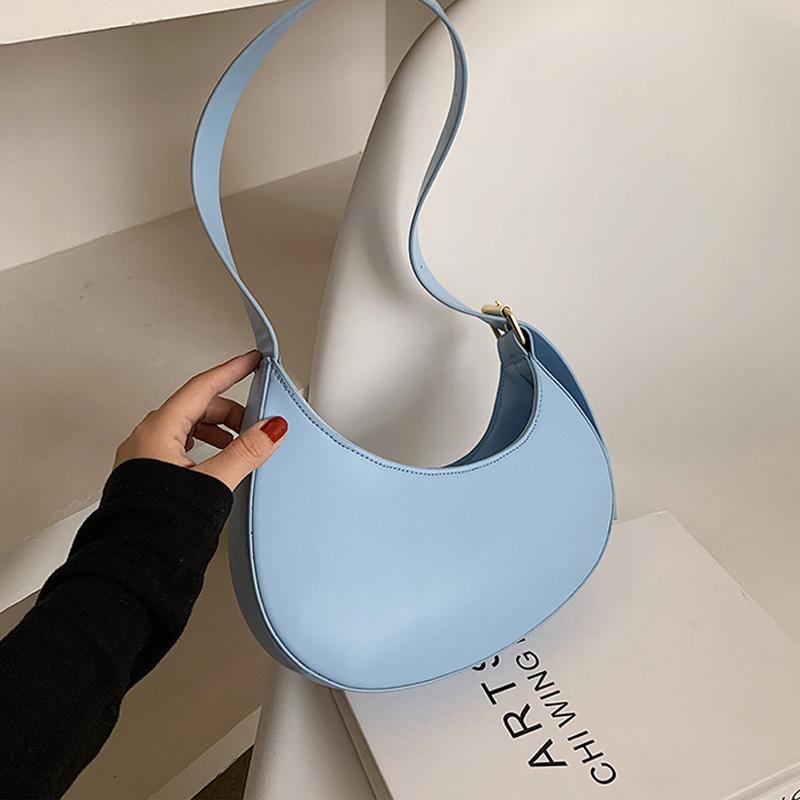 Women's Crescent Design Synthetic Leather Shoulder Bag, Handbag, Fashion, 2021 Cross Body, White shoulder bag
Women's Crescent Design Synthetic Leather Shoulder Bag, Handbag, Fashion, 2021 Cross Body, White shoulder bag