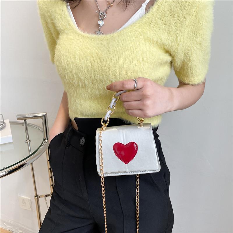 Small Bag Female 2021 Tide Leisure Chain Portable Messenger Girl Heart-shaped One-shoulder Square Shoulder Bags, Black
Small Bag Female 2021 Tide Leisure Chain Portable Messenger Girl Heart-shaped One-shoulder Square Shoulder Bags, Black