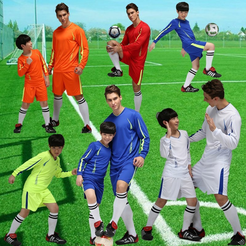 tracksuit sport suit autumn and winter children's football long sleeve shorts training team jersey can be printed, Gray
tracksuit sport suit autumn and winter children's football long sleeve shorts training team jersey can be printed, Gray