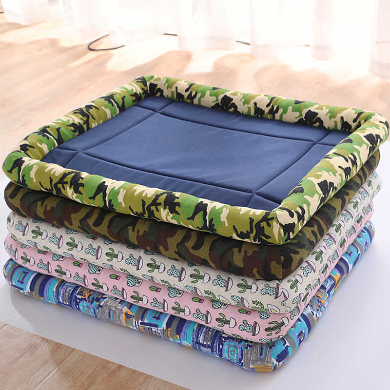 Dog Bed House Summer Cooling Mat Washable Sofa Pad For Cat Breathable Household Kennel Small Medium Large Dog Accessories 211009