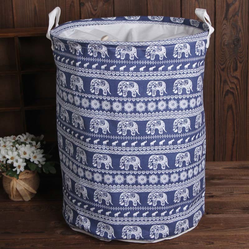 Beam port dust-proof Dirty clothes basket Storage barrels Toy storage baskets Collapsible Cotton and linen waterproof