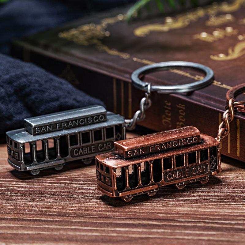Keychains Vicney Est Vintage SAN Francisco Cable Car Keychain Antique Copper Plated Bus Key Chain Souvenirs For Friend Keyring
Keychains Vicney Est Vintage SAN Francisco Cable Car Keychain Antique Copper Plated Bus Key Chain Souvenirs For Friend Keyring