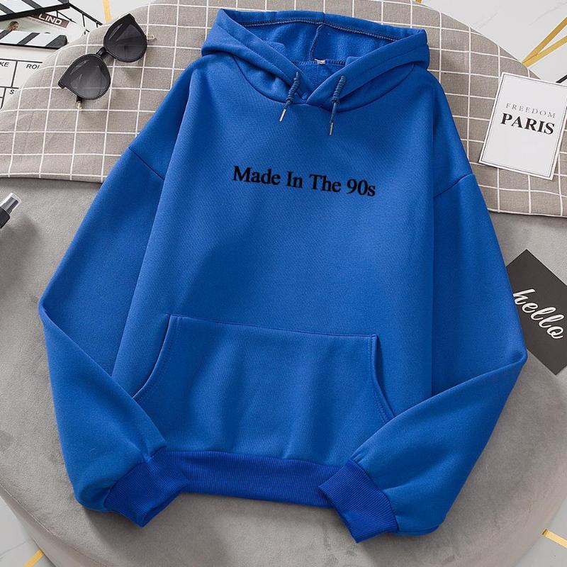Men's Hoodies & Sweatshirts 2021 Autumn Winter Men Women Made In The 90s Print Cool Oversized Hoodie Sweatshirt Streetwear Boys Girls Pullov