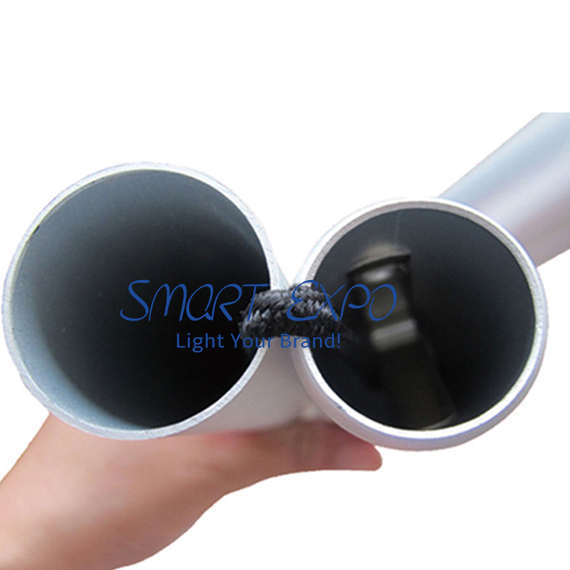 Outdoor Barricade Banner Advertising Display with Strong Heavy Steel Feet Double Tension Fabric Printing Graphics Portable Carry Bag