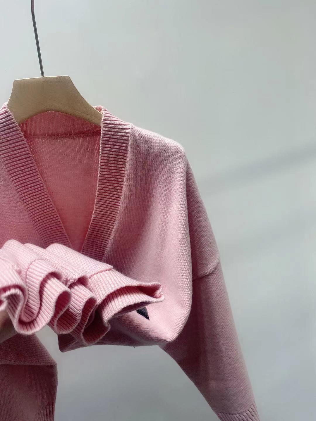 women's sweaters blouse embroidered with v-cleavage, pink jacket long sleeves, fashion autumn and winter 1gk2, White;black
women's sweaters blouse embroidered with v-cleavage, pink jacket long sleeves, fashion autumn and winter 1gk2, White;black