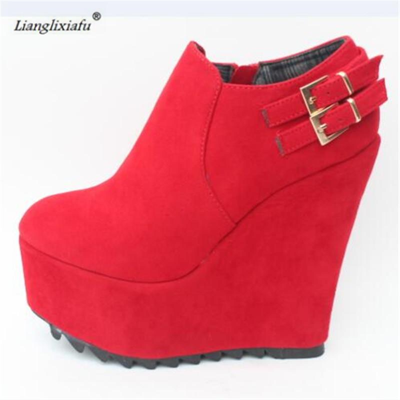 Boots LLXF Ankle Buckle 15cm High-heeled Platforms Shoes Woman Stiletto Female Sweet Wedges Pumps Small Yards:31 32 33 34, Black
Boots LLXF Ankle Buckle 15cm High-heeled Platforms Shoes Woman Stiletto Female Sweet Wedges Pumps Small Yards:31 32 33 34, Black