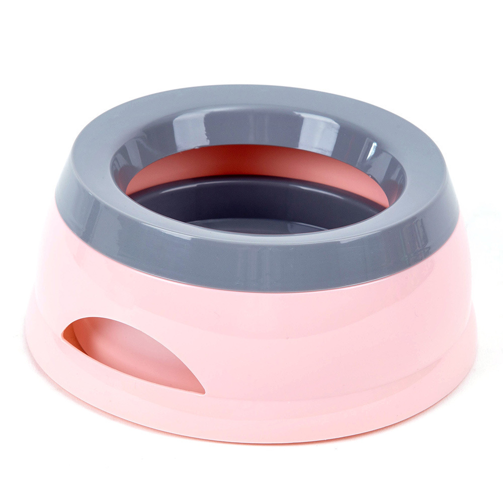 Cat Dog Floating Water Bowl Anti-Overflow Non-Wetting Pet Drinking Bowl Dogs Puppy Slow Feeder Dispenser Pet Leak Proof Dog Bowl