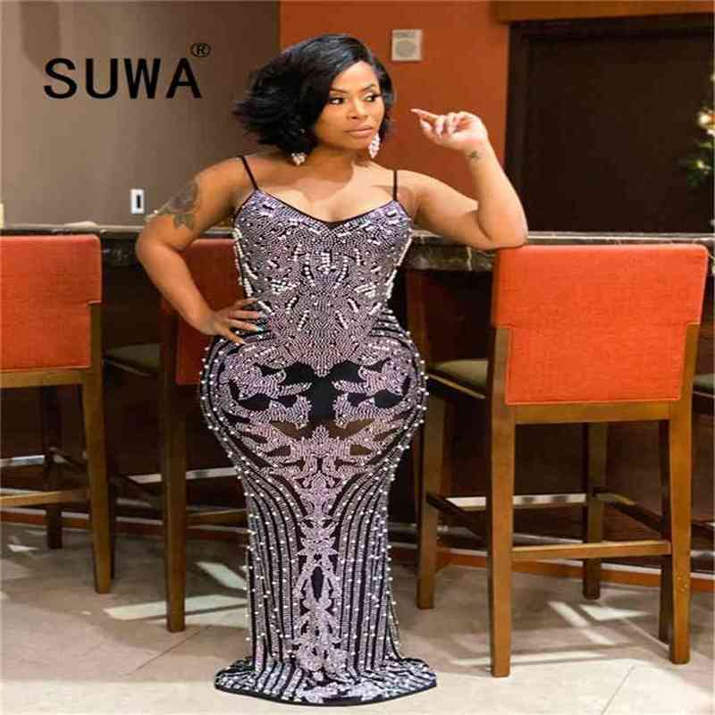 Sheer Mesh Beading Long Party Dress Women Black Spaghetti Strap Perspective Robe Femme Elegant Backless Mermaid 210525
Sheer Mesh Beading Long Party Dress Women Black Spaghetti Strap Perspective Robe Femme Elegant Backless Mermaid 210525