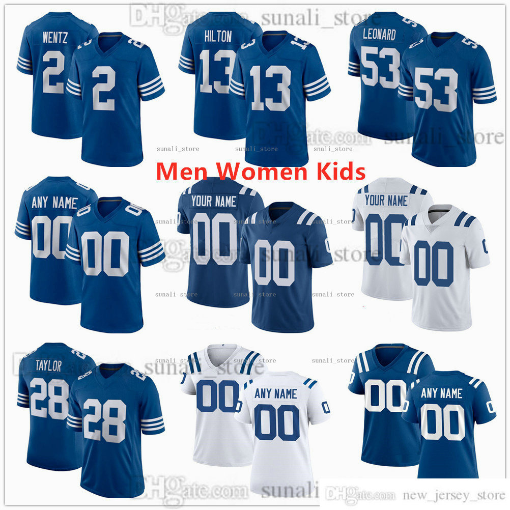 Stitched Football Jerseys 25 Marlon Mack 21 Nyheim Hines 1 Parris Campbell 11 Michael Pittman Jr 78 Ryan Kelly 58 Bobby Okereke 44 Zaire Franklin 99 DeForest Buckner, Men blue
Stitched Football Jerseys 25 Marlon Mack 21 Nyheim Hines 1 Parris Campbell 11 Michael Pittman Jr 78 Ryan Kelly 58 Bobby Okereke 44 Zaire Franklin 99 DeForest Buckner, Men blue