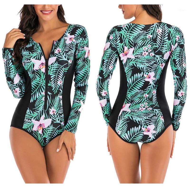 Women' Swimwear Leaf Print One Piece Swimsuit 2021 Push Up Women Long Sleeve Bathing Suits Bodysuit Bandage Beach Wear Monokini, As pic
Women' Swimwear Leaf Print One Piece Swimsuit 2021 Push Up Women Long Sleeve Bathing Suits Bodysuit Bandage Beach Wear Monokini, As pic