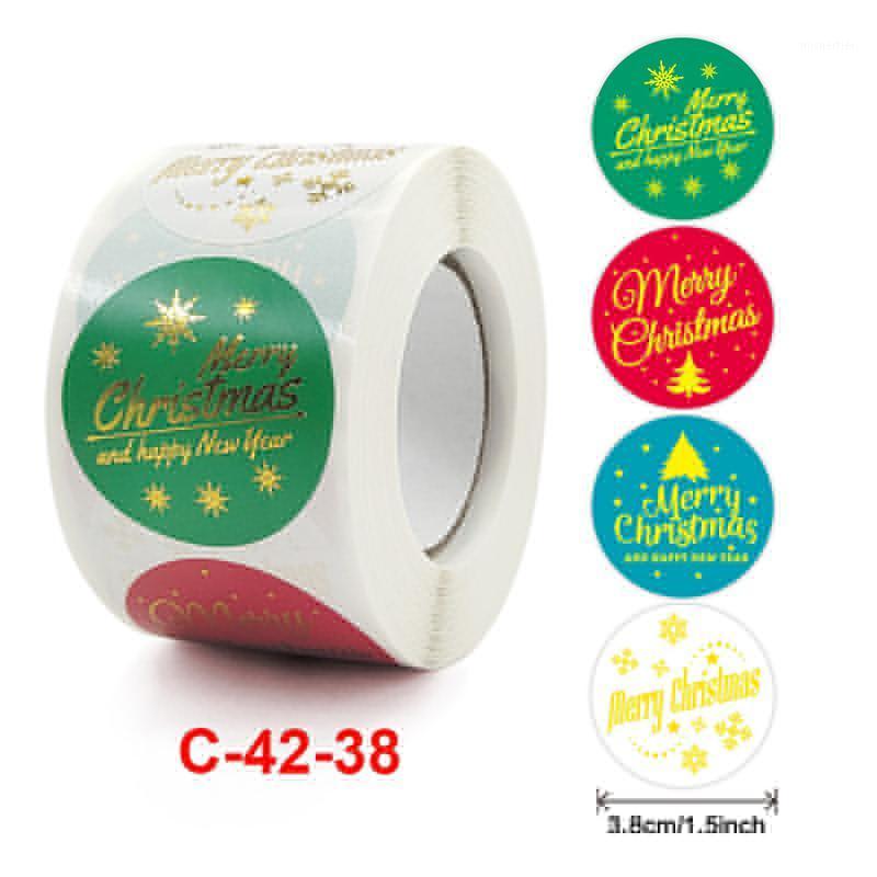 Gift Wrap Christmas Bronzing Stickers Roll 1.5inches Merry Round Labels 500-Count For Envelopes Bags
Gift Wrap Christmas Bronzing Stickers Roll 1.5inches Merry Round Labels 500-Count For Envelopes Bags