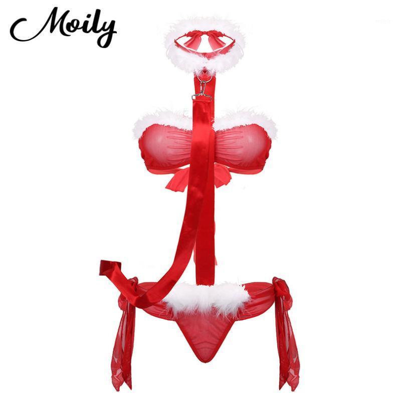 Erotic Sets Sexy Womens Santa Outfit Christmas Cosplay Costume Red Sleeveless Backless Fancy Bra Bodysuit Top Lingerie Nightwear Bras
Erotic Sets Sexy Womens Santa Outfit Christmas Cosplay Costume Red Sleeveless Backless Fancy Bra Bodysuit Top Lingerie Nightwear Bras