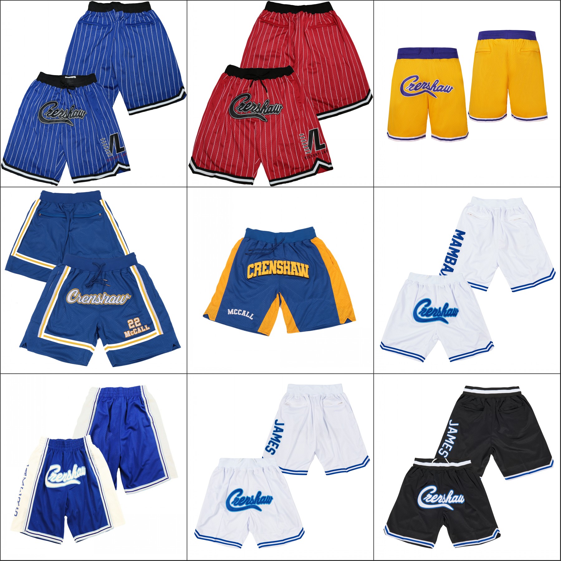 Quincy McCall 22 Crenshaw High School Love and Basketball Shorts 60 Nipsey Hussle Victory Lap Cover Hip Hop Rap Jame Sports Pants Stitched, Black
Quincy McCall 22 Crenshaw High School Love and Basketball Shorts 60 Nipsey Hussle Victory Lap Cover Hip Hop Rap Jame Sports Pants Stitched, Black