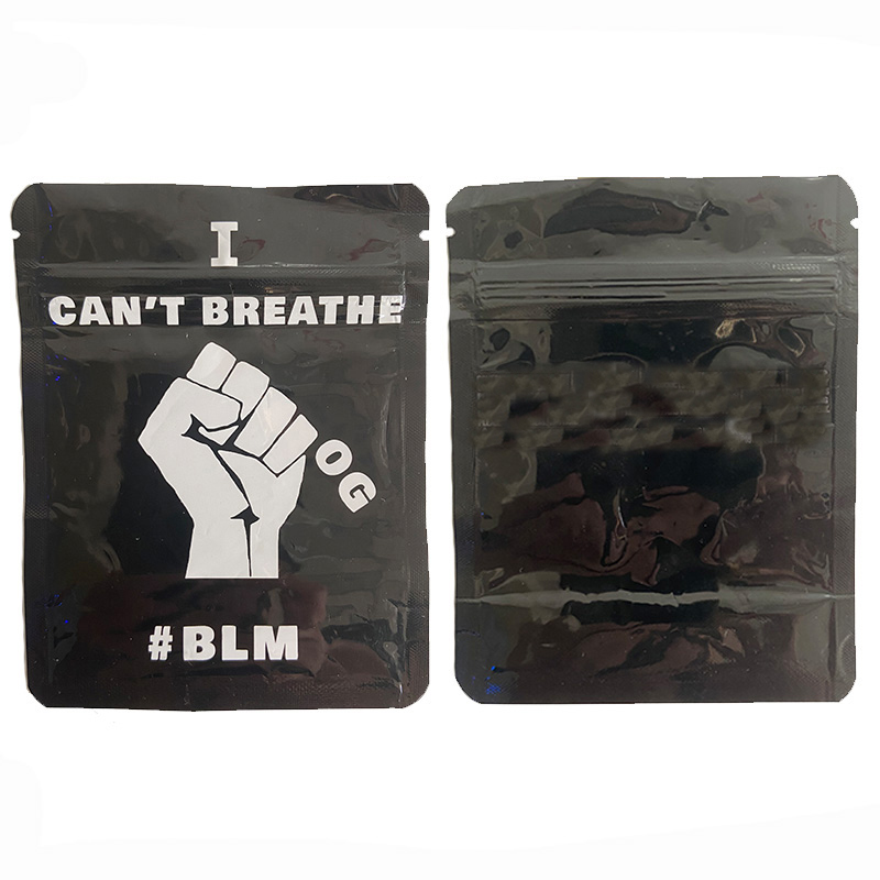 mylar bags 420 dry herb flower packaging plastic Empty Bag pouch Packing 3.5 smell proof sealed edibles baggies