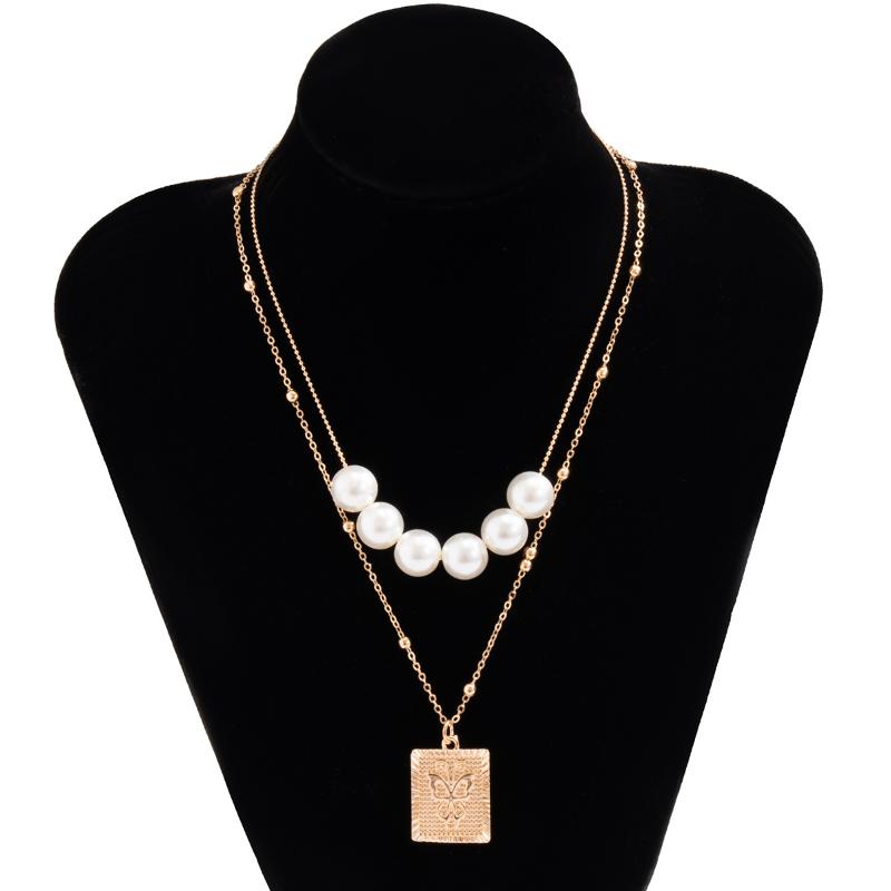Pendant Necklaces Fashion Vintage Pearl Gold Multilayer Necklace For Women Girls Geometric Butterfly Bohemian Jewelry
Pendant Necklaces Fashion Vintage Pearl Gold Multilayer Necklace For Women Girls Geometric Butterfly Bohemian Jewelry