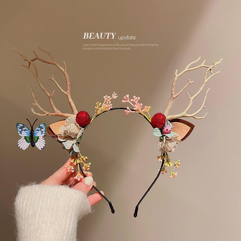 Hair Clips & Barrettes Elk Antler Headband Forest Branch Deer Ear Christmas Party Headwear Accessories Easter Stage Show Po Prop For Kids Ad, Golden;silver
Hair Clips & Barrettes Elk Antler Headband Forest Branch Deer Ear Christmas Party Headwear Accessories Easter Stage Show Po Prop For Kids Ad, Golden;silver