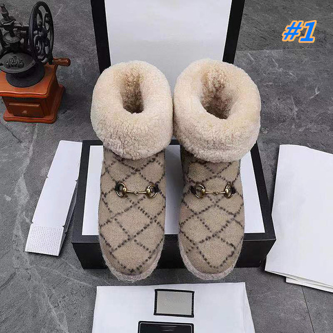 Fashion women's top designer luxury winter wool short boots non slip warm snow shoes size 35-40, #1
Fashion women's top designer luxury winter wool short boots non slip warm snow shoes size 35-40, #1
