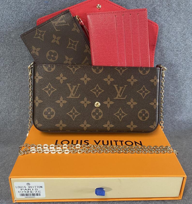 Wallet 3 PCS set MULTI POCHETTE Bag Designer Handbags Women Chain Evening Shoulder Bags Messenger Purse With Box GGLVLouis
VittonYSL
VUTTON
Wallet 3 PCS set MULTI POCHETTE Bag Designer Handbags Women Chain Evening Shoulder Bags Messenger Purse With Box GGLVLouis
VittonYSL
VUTTON