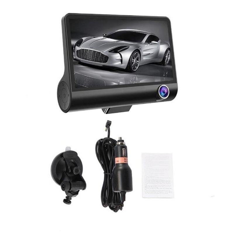 Car DVR 3/2 Cameras Lens 4.0 Inch Dash Camera Dual With Rearview Video Recorder Auto DVRS Cam от DHgate WW