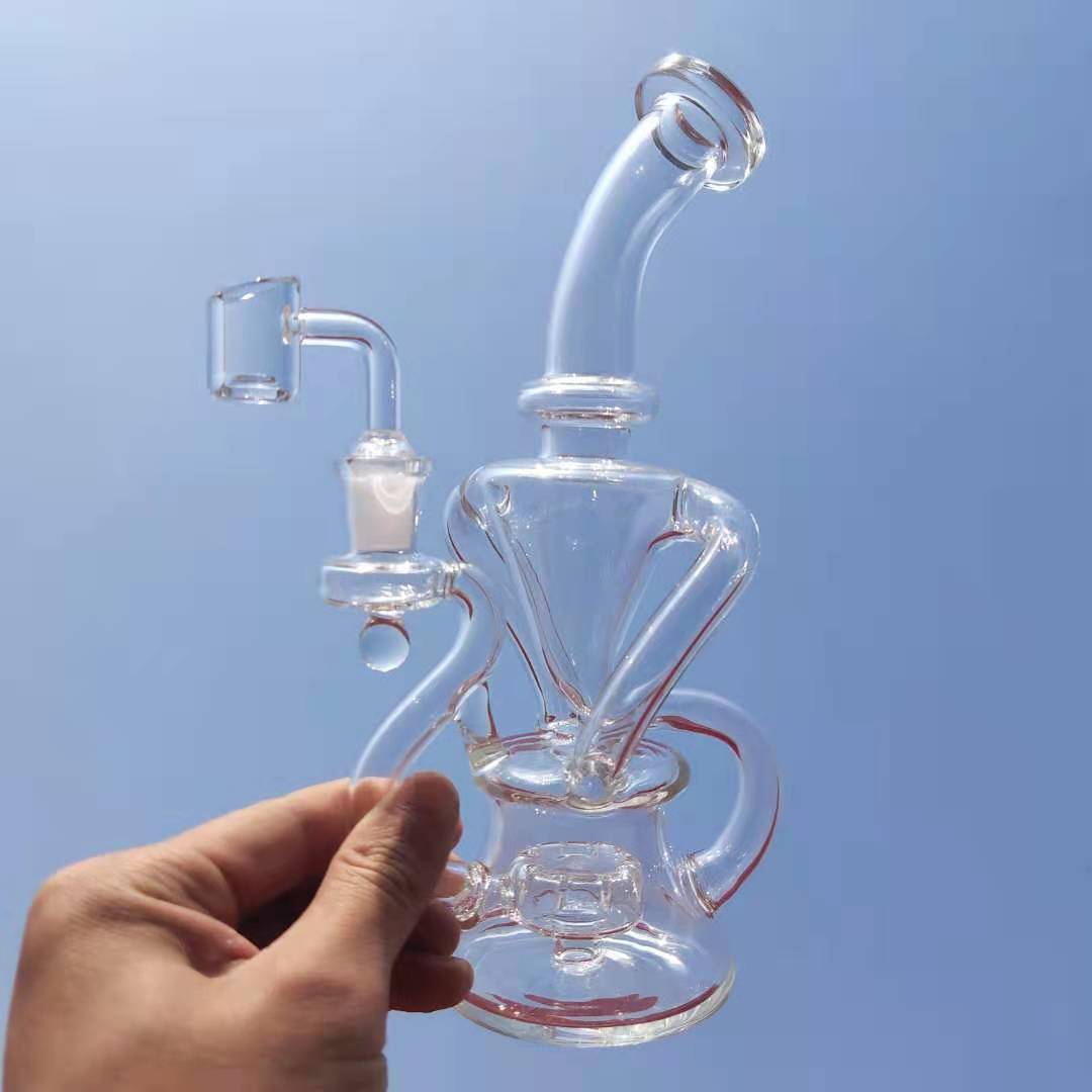 Hookahs Heady Glass Bong Recycler Dab Rig Percolator Oil Rigs Water Bongs Dabber Pipes 9 Inch 14mm Joint With Quartz Banger Or 14.4mm Male B
Hookahs Heady Glass Bong Recycler Dab Rig Percolator Oil Rigs Water Bongs Dabber Pipes 9 Inch 14mm Joint With Quartz Banger Or 14.4mm Male B