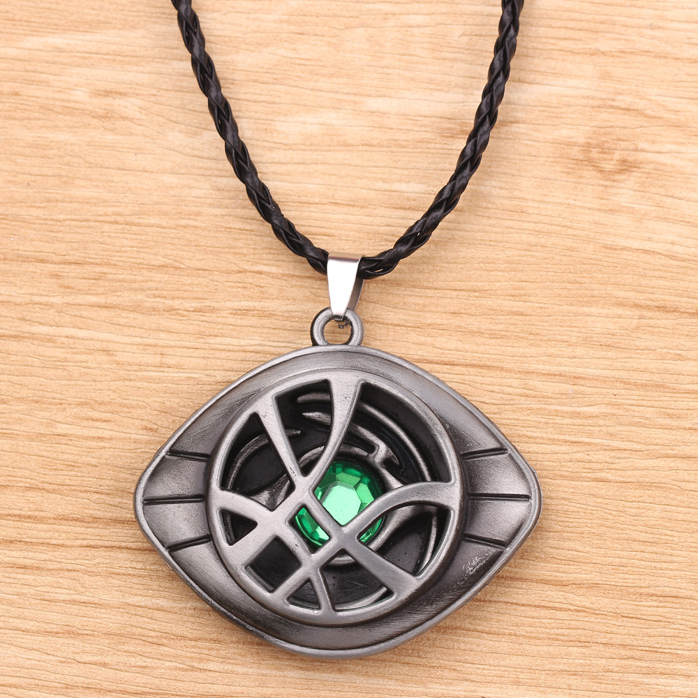 Personality gem inlaid graphic design metal necklace with pendant high quality fashion gift anniversary party