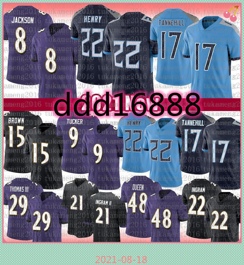 x Derrick Henry 8 Lamar Jackson 17 Ryan Tannehill Football Jersey 9 Justin Tucker Marquise 15 Earl Thomas Patrick Queen Mark Ingram, Black;red
x Derrick Henry 8 Lamar Jackson 17 Ryan Tannehill Football Jersey 9 Justin Tucker Marquise 15 Earl Thomas Patrick Queen Mark Ingram, Black;red