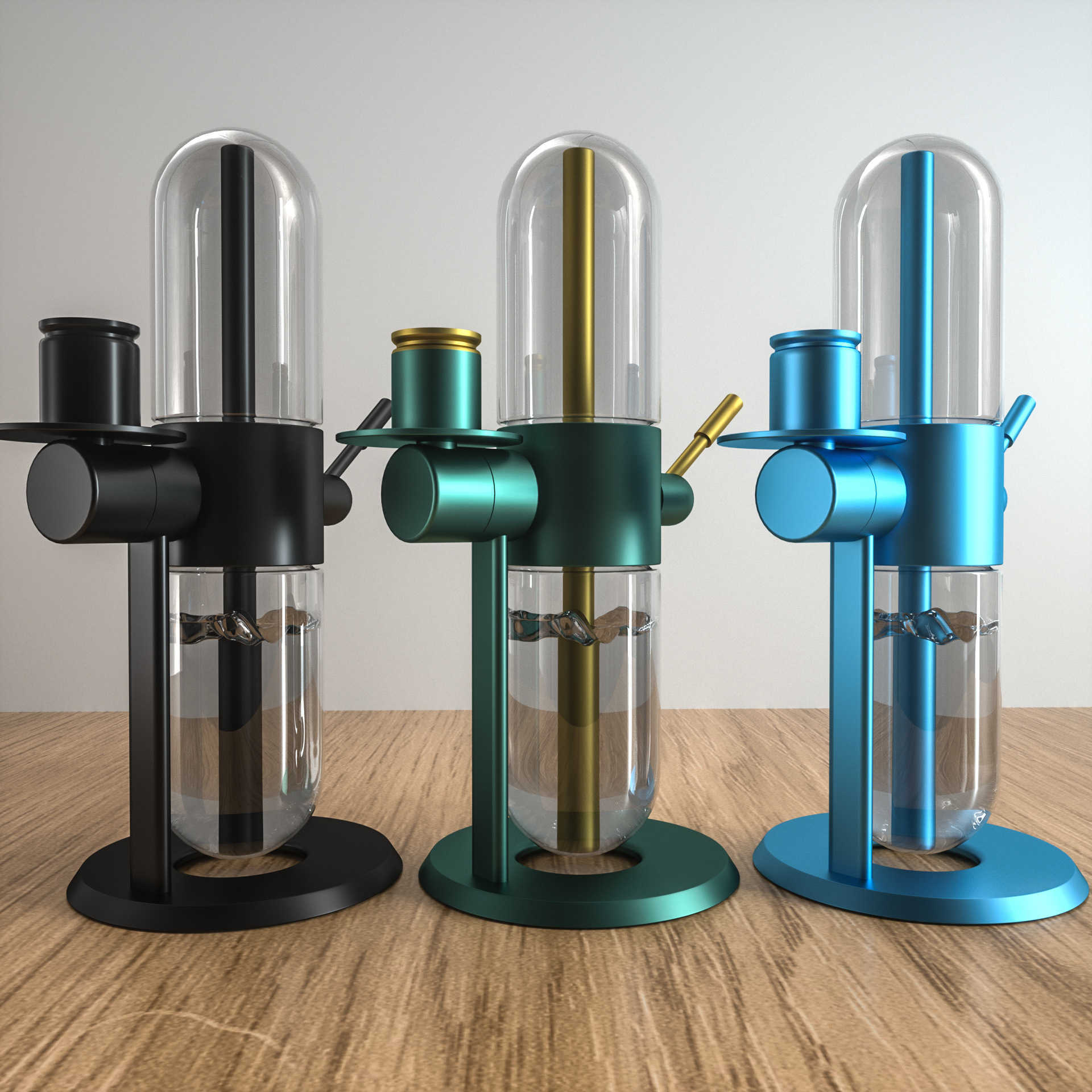 Stundenglass hookah kettle gravity filtration without electric link