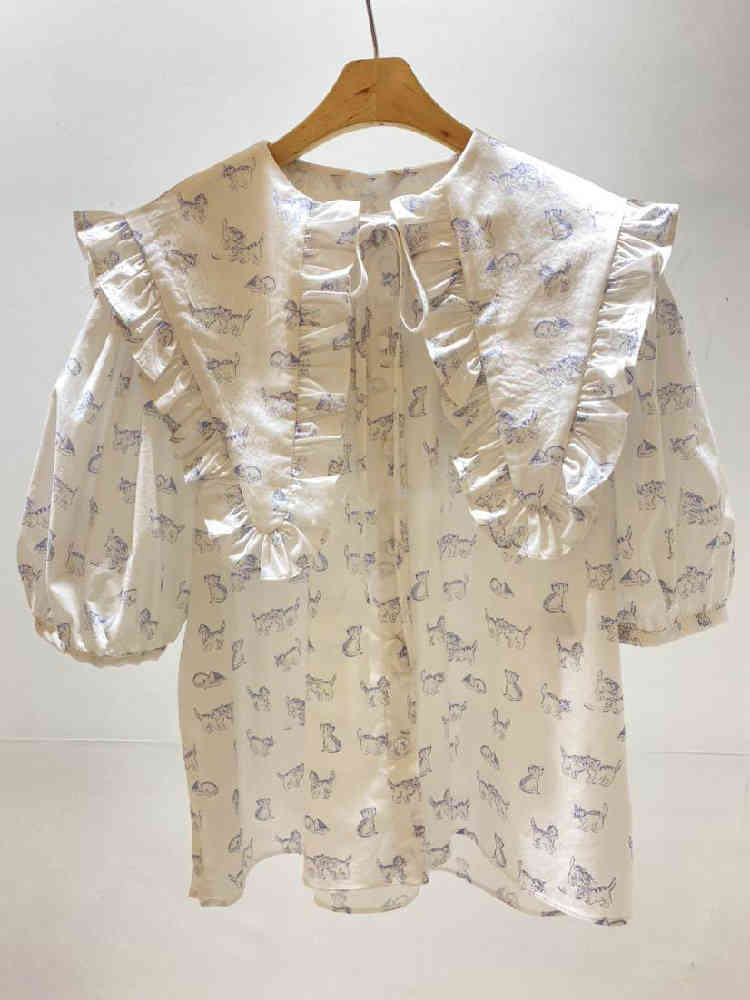 Nomikuma Summer New Polka Dot Blouses Causal Bow Tie Ruffle Poater Pan Collar Woman Shirts Sweet Korean Blusas Top 6H119 210427