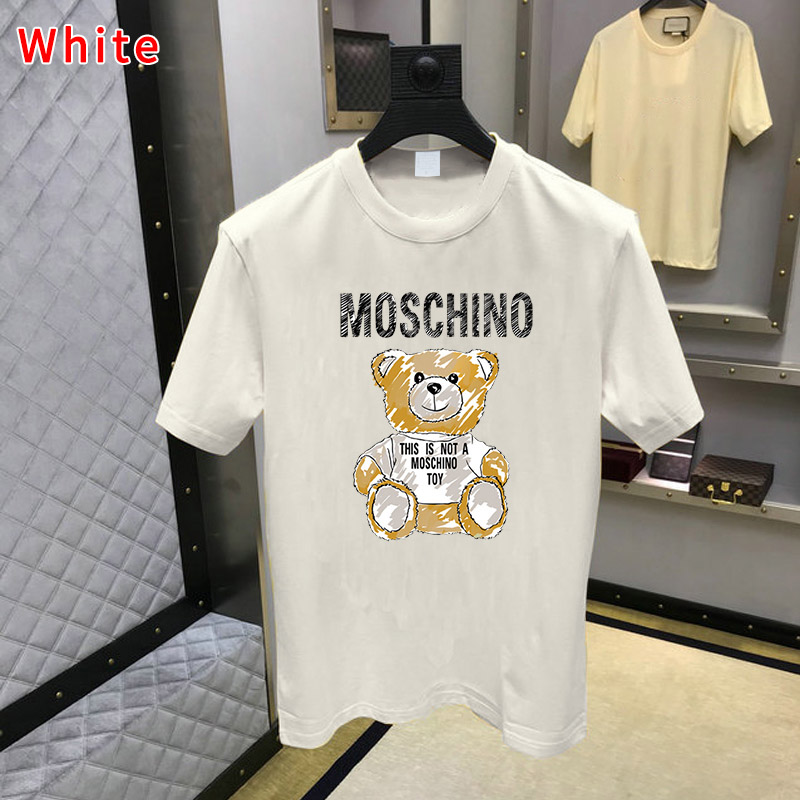 Summer Men T Shirts Short Sleeves Cotton T Shirts Fashion Casual T Shirt Men Women Cotton Tees mo̵schino, White;black
Summer Men T Shirts Short Sleeves Cotton T Shirts Fashion Casual T Shirt Men Women Cotton Tees mo̵schino, White;black