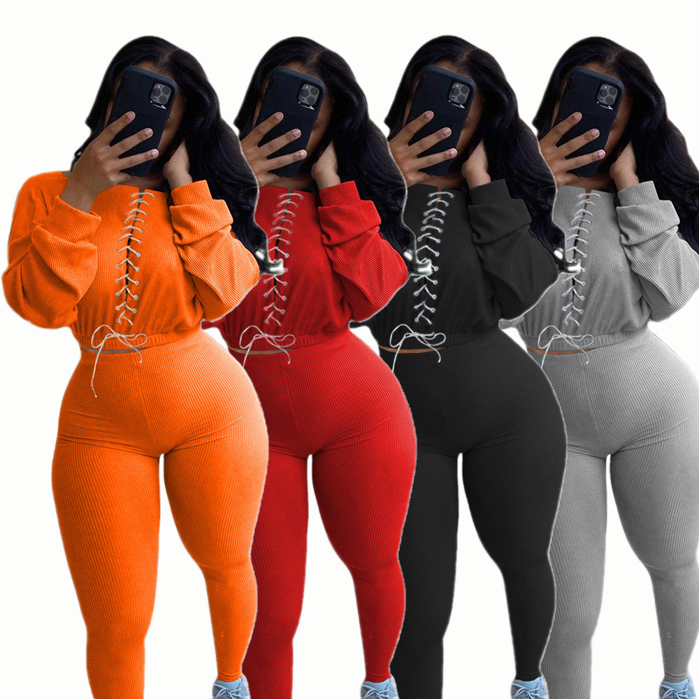 Plus Size Women' Tracksuits Autumn Winter 2021 European and American Women Casual Sports Suit with Rope Lace up Design Sets -3XL, Black
Plus Size Women' Tracksuits Autumn Winter 2021 European and American Women Casual Sports Suit with Rope Lace up Design Sets -3XL, Black