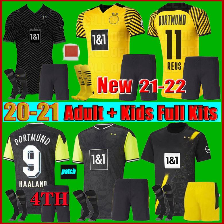 men + kids kit 21-22 dortmund soccer jersey Borussia HAALAND 2021 REUS BELLINGHAM SANCHO HUMMELS BRANDT 4TH FANS Player version football shirts, Black;yellow
men + kids kit 21-22 dortmund soccer jersey Borussia HAALAND 2021 REUS BELLINGHAM SANCHO HUMMELS BRANDT 4TH FANS Player version football shirts, Black;yellow