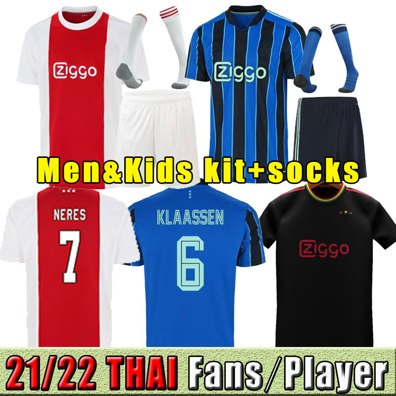 21 22 AJAXs soccer jersey FC 2021 KUDUS ANTONY BLIND PROMES TADIC NERES CRUYFF men kids kit football shirt uniforms third 2022 full set socks adult player version fans, Third+patch
21 22 AJAXs soccer jersey FC 2021 KUDUS ANTONY BLIND PROMES TADIC NERES CRUYFF men kids kit football shirt uniforms third 2022 full set socks adult player version fans, Third+patch