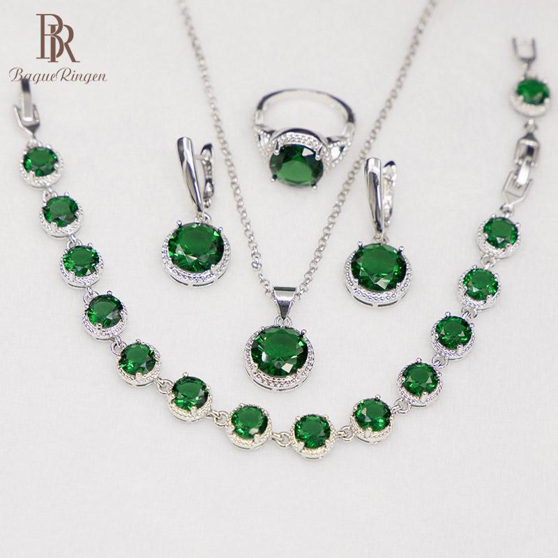 Bague Ringen Round Emerald Silver 925 Jewelry Set Gemstones Trendy Women's Wear Bracelet Necklace Ring Earrings Party Bracelet, Black
Bague Ringen Round Emerald Silver 925 Jewelry Set Gemstones Trendy Women's Wear Bracelet Necklace Ring Earrings Party Bracelet, Black