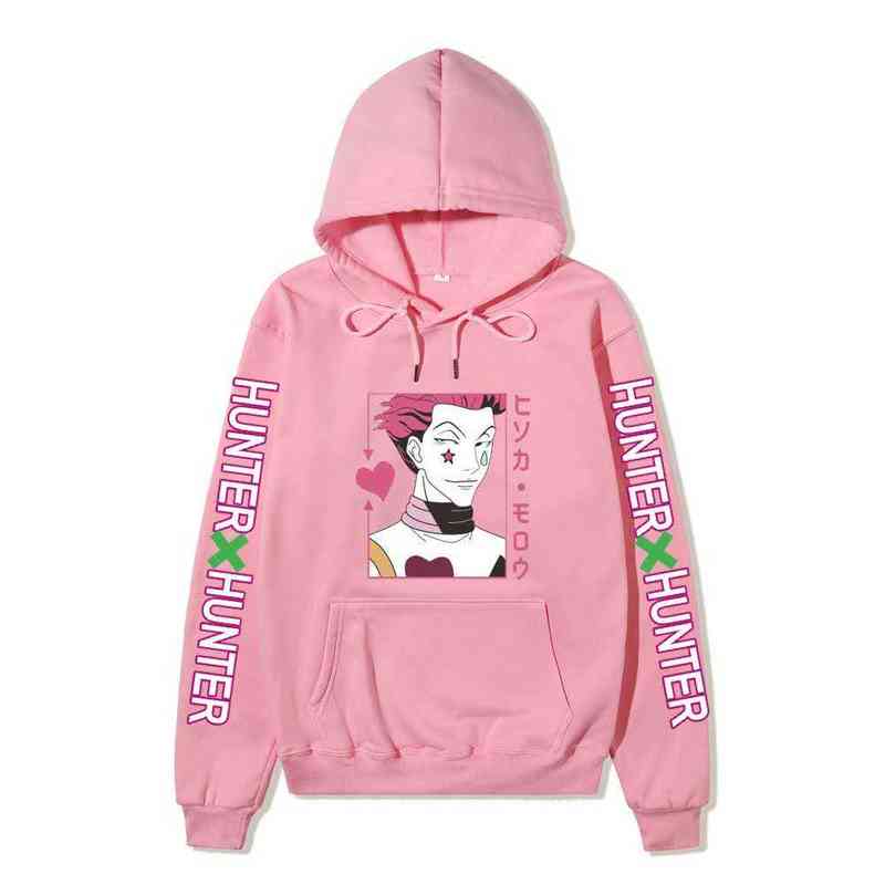 Anime Hunter X Hunter Hisoka Long Sleeve Hoodie Harajuku Hoodie Sweatshirt Unisex Tops H1227