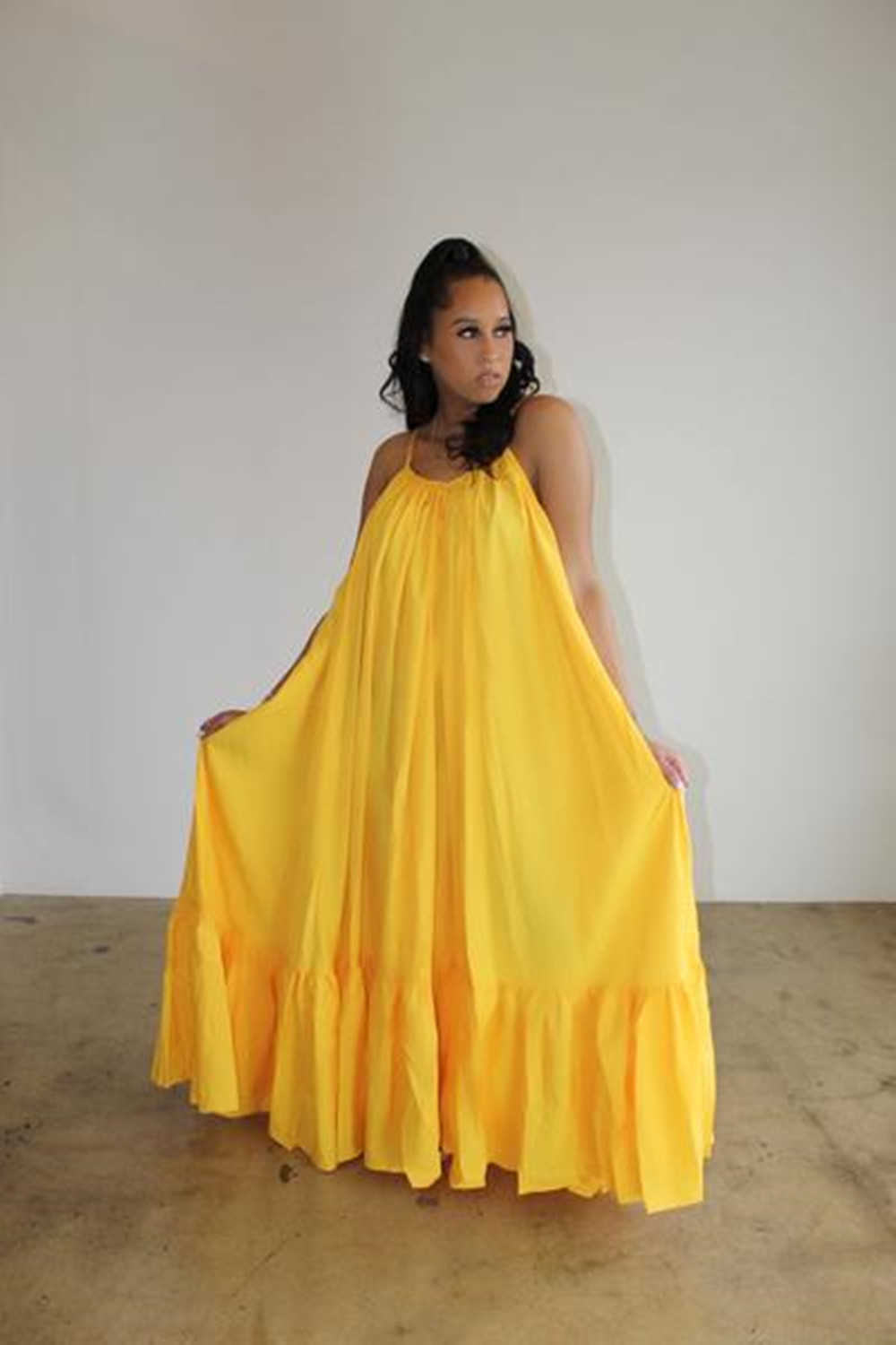 Tmustobe Sexy Sleeveless Solid Color Elegant Long Dress Women Summer Casual Fashion Plus Size Mid Waist Dress 11 Colors Female 210630