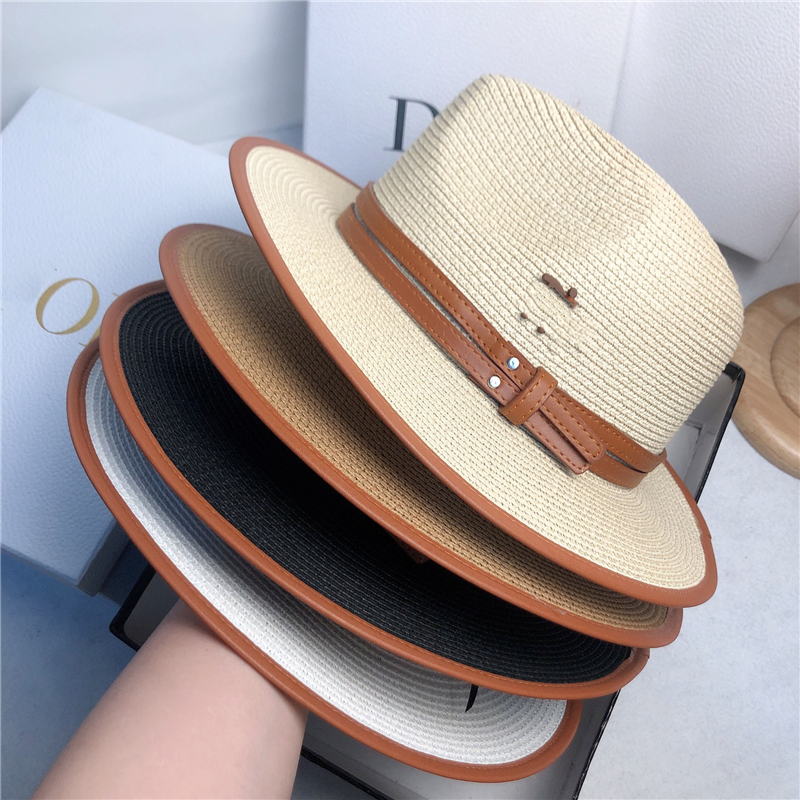 Wide Brim Straw Hat Mens Summer Latest Beach Cap Unisex Womens Outing Sun Hats Fashion Street Daily Caps, White
Wide Brim Straw Hat Mens Summer Latest Beach Cap Unisex Womens Outing Sun Hats Fashion Street Daily Caps, White