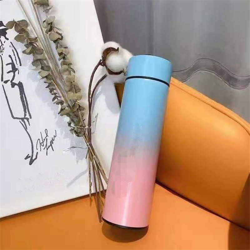 Blue Kettle Unisex Portable Thermos Water Cup Students Creative Personality Trend Water Bottle Large Capacity Simple Tea Cup