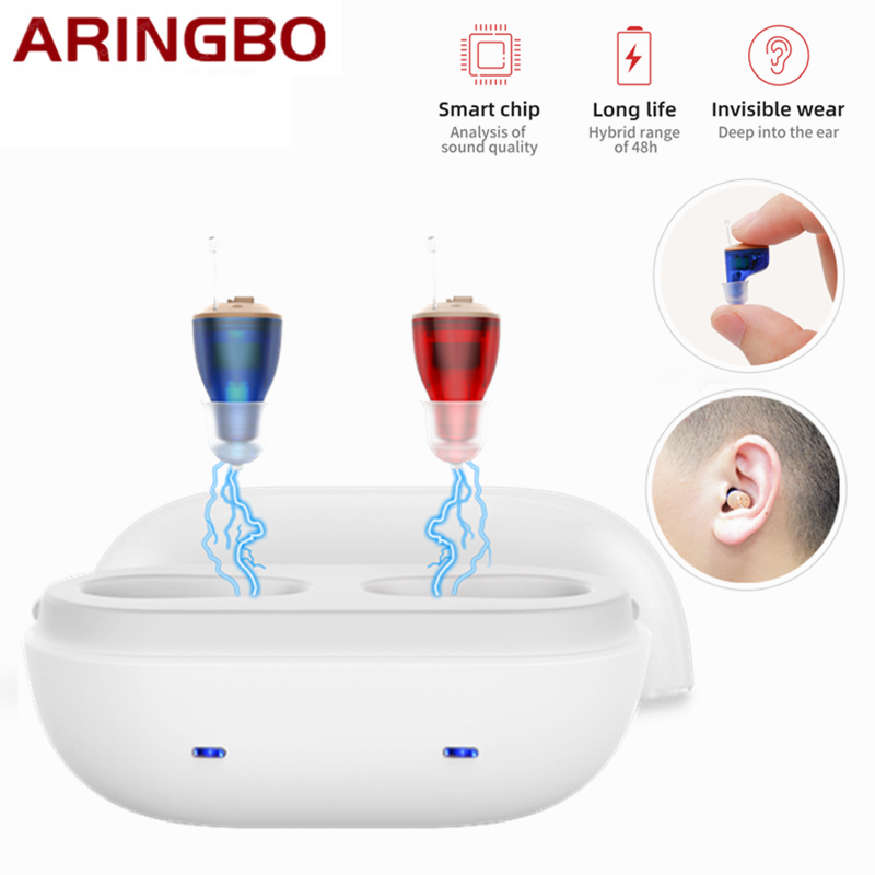 New Rechargeable CIC Hearing Aid Severe Loss Invisible Mini Aids Voice Amplifier Sound Enhancer 1Pair For Deaf ElderlyScouts
New Rechargeable CIC Hearing Aid Severe Loss Invisible Mini Aids Voice Amplifier Sound Enhancer 1Pair For Deaf ElderlyScouts