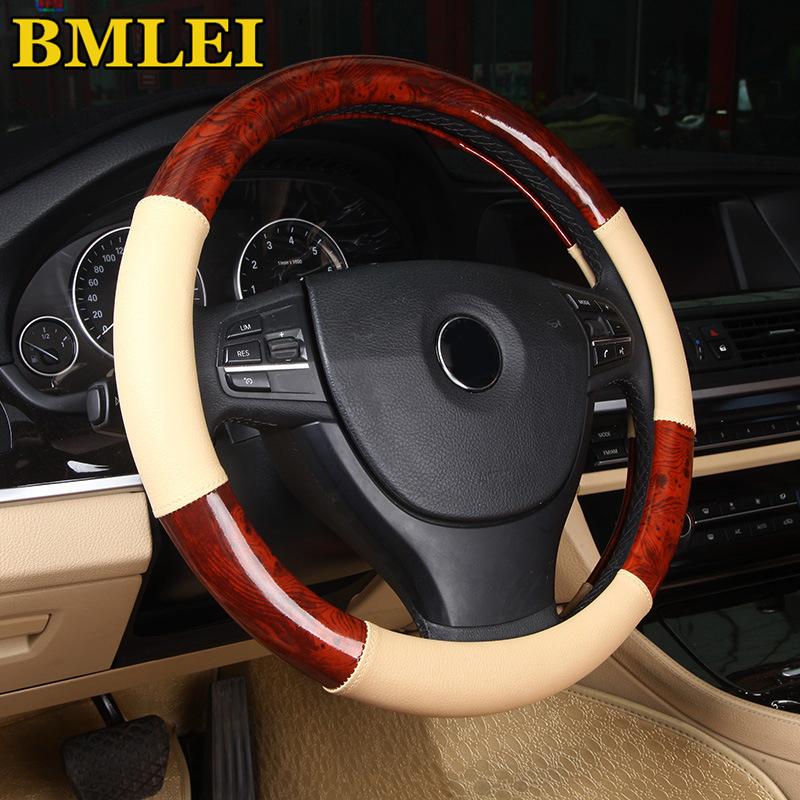 Steering Wheel Covers Est Universal Deluxe Burl Wood Hyper-Flex Core Cover Light Grain Leather Comfortable Fits 38cm/15"
Steering Wheel Covers Est Universal Deluxe Burl Wood Hyper-Flex Core Cover Light Grain Leather Comfortable Fits 38cm/15"