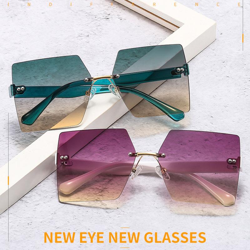 Sunglasses Trend Frameless Color Square Personality Retro Gorgeous Fashion Driver For Adult, Men, Women, White;black
Sunglasses Trend Frameless Color Square Personality Retro Gorgeous Fashion Driver For Adult, Men, Women, White;black