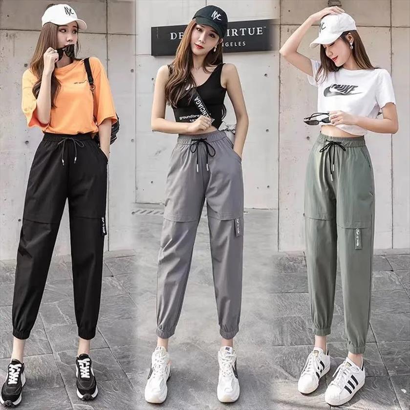 elastic high waist women capris ankle length harem fashion casual banded sweatpants female loose korean style womens cargo, Black;white
elastic high waist women capris ankle length harem fashion casual banded sweatpants female loose korean style womens cargo, Black;white