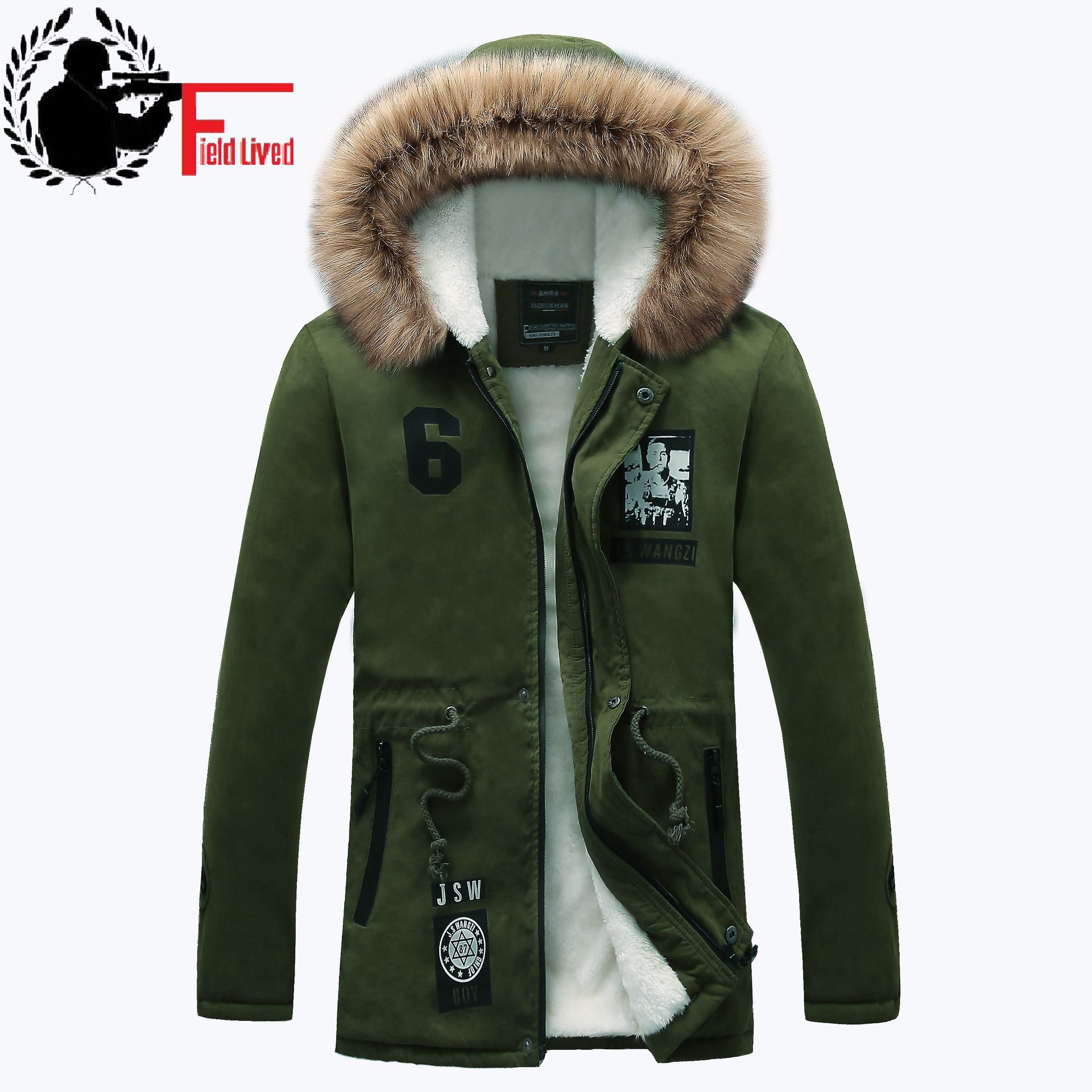 Thick Cotton Comfortable Long Parka Male Casual Slim Fit Hooded Fur Winter Jackets Mens Coat Warm Outerwear Chaqueta Hombre 210518, Khaki
Thick Cotton Comfortable Long Parka Male Casual Slim Fit Hooded Fur Winter Jackets Mens Coat Warm Outerwear Chaqueta Hombre 210518, Khaki