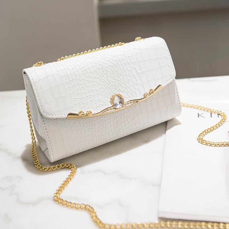 Shoulder Bags Alligator Baguette Vintage Elegant Women Handbags Leather Chain Bag Ladies Evening Purses Crossbody, Purple - small
Shoulder Bags Alligator Baguette Vintage Elegant Women Handbags Leather Chain Bag Ladies Evening Purses Crossbody, Purple - small