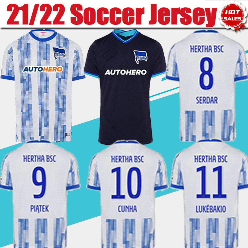 Hertha BSC Home Soccer Jerseys #9 PIATEK #8 SERDAR 21/22 Kids Soccer Shirt Men Adult Short Sleeve Customized Football Uniforms 2021 2022
Hertha BSC Home Soccer Jerseys #9 PIATEK #8 SERDAR 21/22 Kids Soccer Shirt Men Adult Short Sleeve Customized Football Uniforms 2021 2022