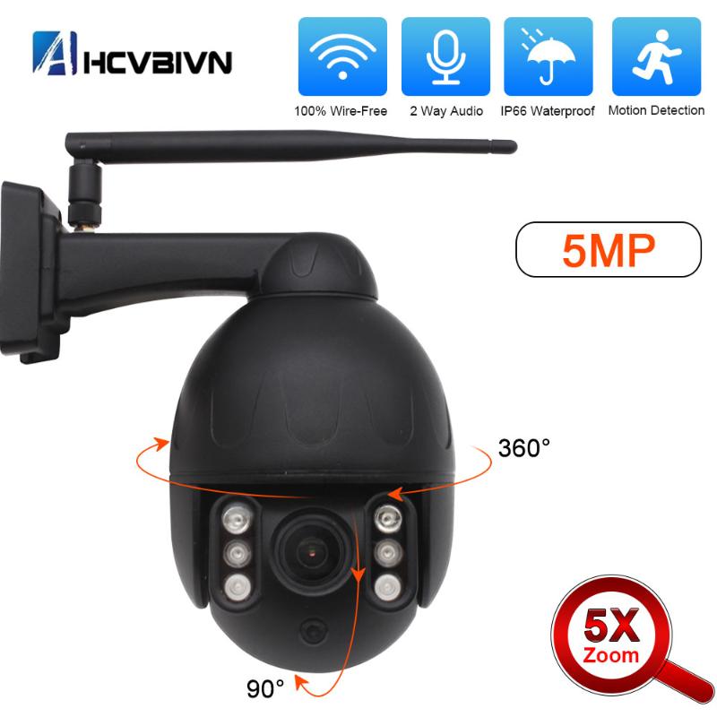 Cameras AHCVBIVN 5MP PTZ Wifi Camera Two Way Audio 5X Zoom Outdoor Waterproof Speed Dome IP CCTV Security Wireless
Cameras AHCVBIVN 5MP PTZ Wifi Camera Two Way Audio 5X Zoom Outdoor Waterproof Speed Dome IP CCTV Security Wireless