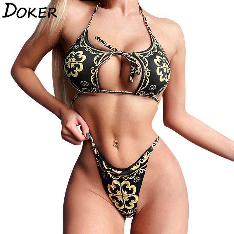 Women Print Bikini Set Sexy Push Up Swimwear Female Brazilian Swimsuit Low Waist Biquini Halter Two Pieces Beach Bathing Suit 210603, Black
Women Print Bikini Set Sexy Push Up Swimwear Female Brazilian Swimsuit Low Waist Biquini Halter Two Pieces Beach Bathing Suit 210603, Black