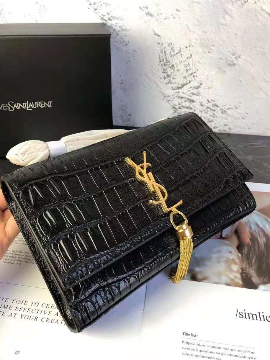 SAINT LAURENT Genuine Leather Ladies purse Luxury bags Designer YSL Bags Crocodile pattern Clutch Bag Fashion shoulder bag
SAINT LAURENT Genuine Leather Ladies purse Luxury bags Designer YSL Bags Crocodile pattern Clutch Bag Fashion shoulder bag