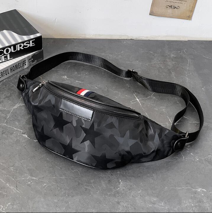 Factory wholesale men handbag street trend camouflage chest bag contrast leather shoulder bags outdoor leisure waterproof nylon mens pockets, Black
Factory wholesale men handbag street trend camouflage chest bag contrast leather shoulder bags outdoor leisure waterproof nylon mens pockets, Black
