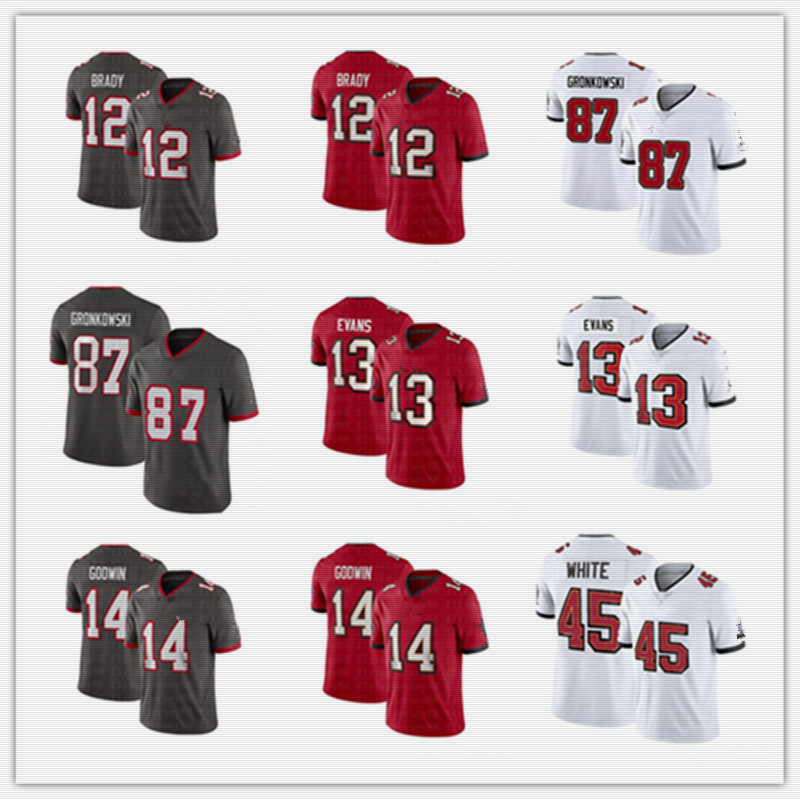 2021 High quality Men New football jersey 12 Tom Brady 87 Rob Gronkowski 14 Chris Godwin 45 Devin White 13 Mike Evans Stitched jersey, Ac
2021 High quality Men New football jersey 12 Tom Brady 87 Rob Gronkowski 14 Chris Godwin 45 Devin White 13 Mike Evans Stitched jersey, Ac