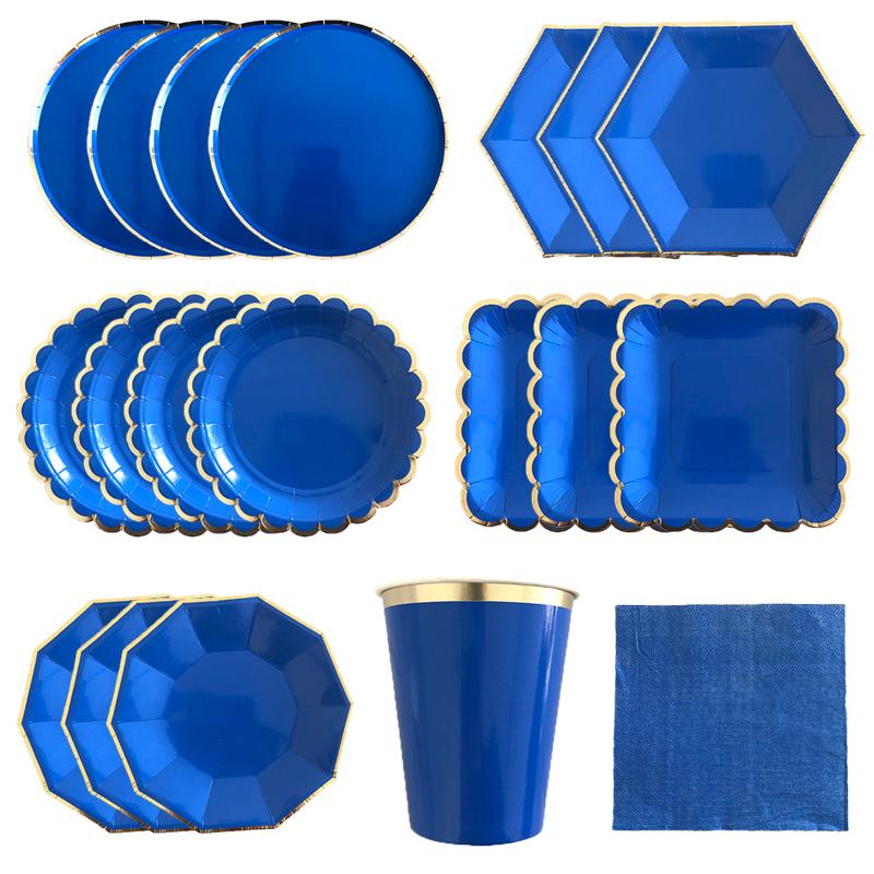 40pcs/set Blue Plain Disposable Tableware Decorative Paper Plates For Weddings Baby Showers Grad Parties Birthday Party Supplies Dinnerware
40pcs/set Blue Plain Disposable Tableware Decorative Paper Plates For Weddings Baby Showers Grad Parties Birthday Party Supplies Dinnerware